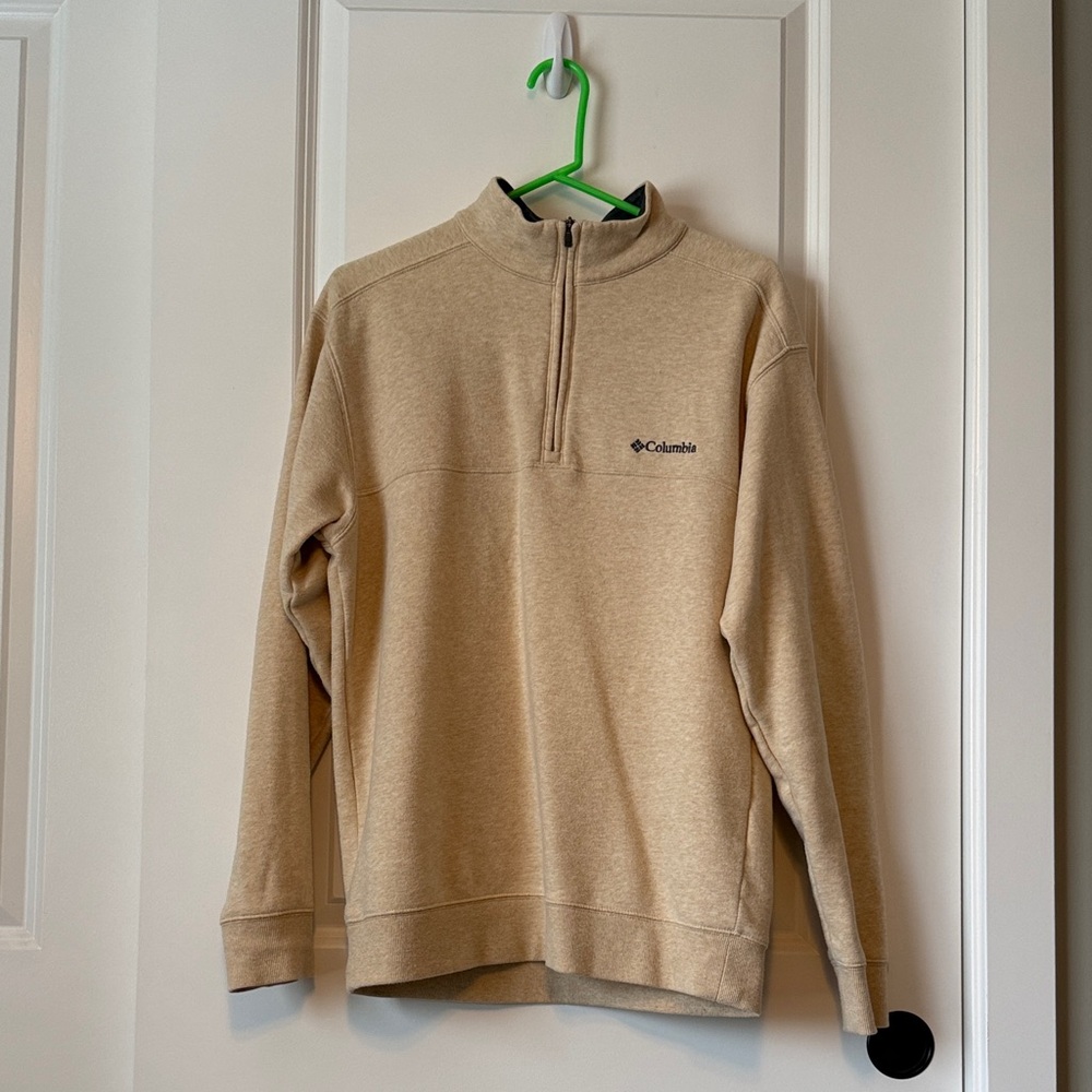Columbia Men's Tan Zip-Up Sweater